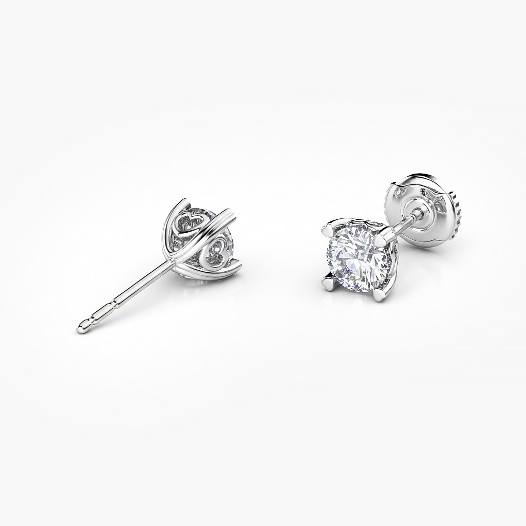 1 ct. tw. Diamond Heartseeker Stud Earrings