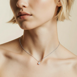 0.5 ct. Venus Round Diamond Necklace