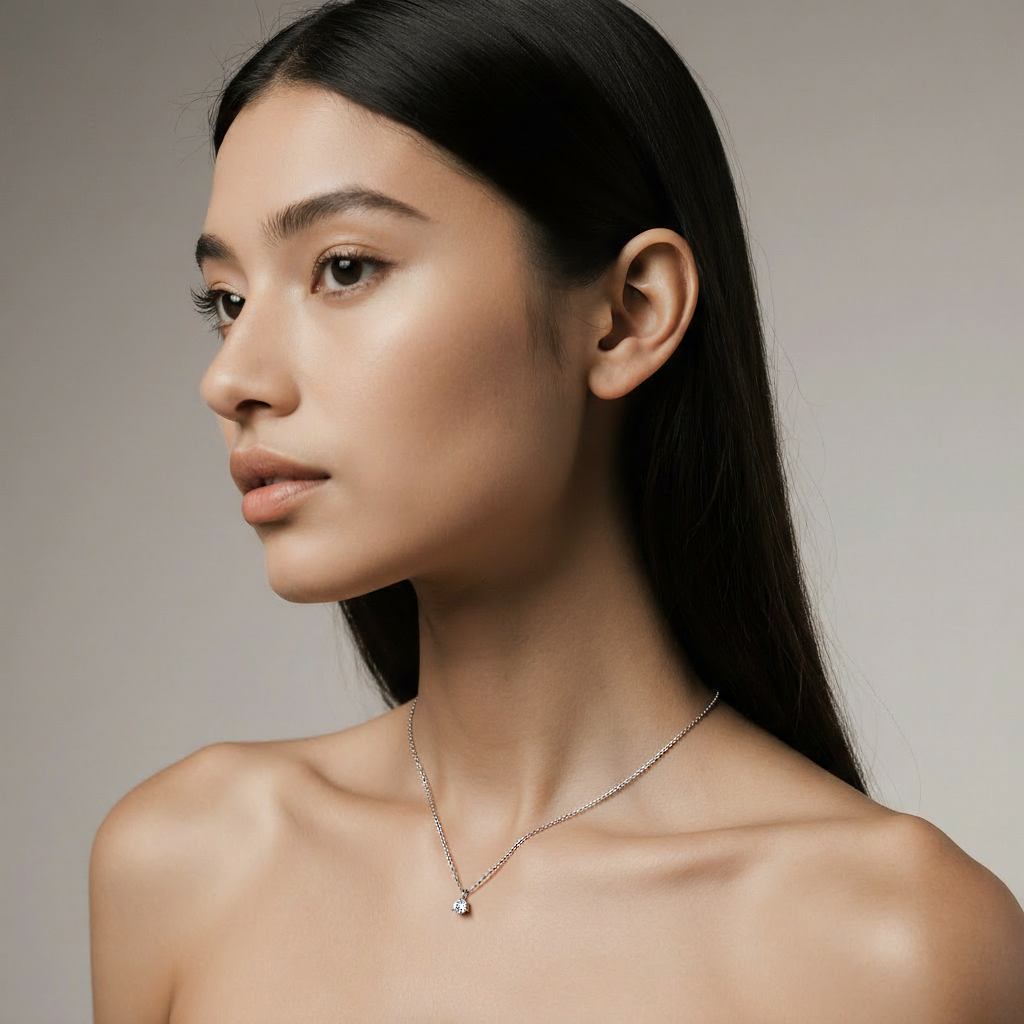 0.5 ct. Venus Round Diamond Necklace