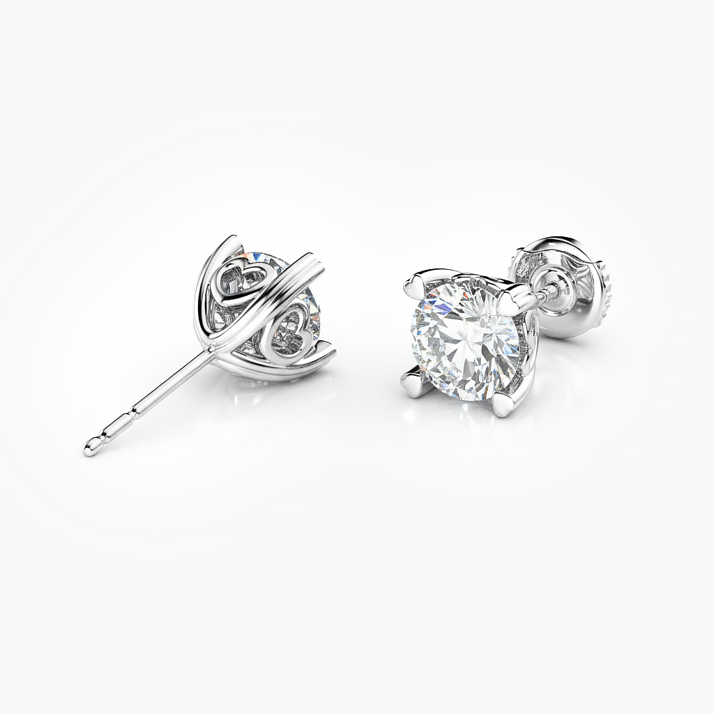 2 ct. tw. Diamond Heartseeker Stud Earrings
