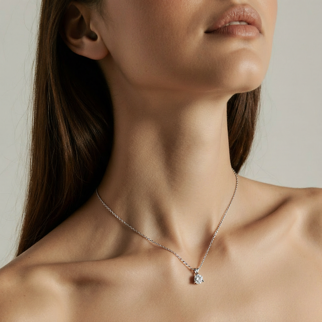 1 ct. Venus Round Diamond Necklace