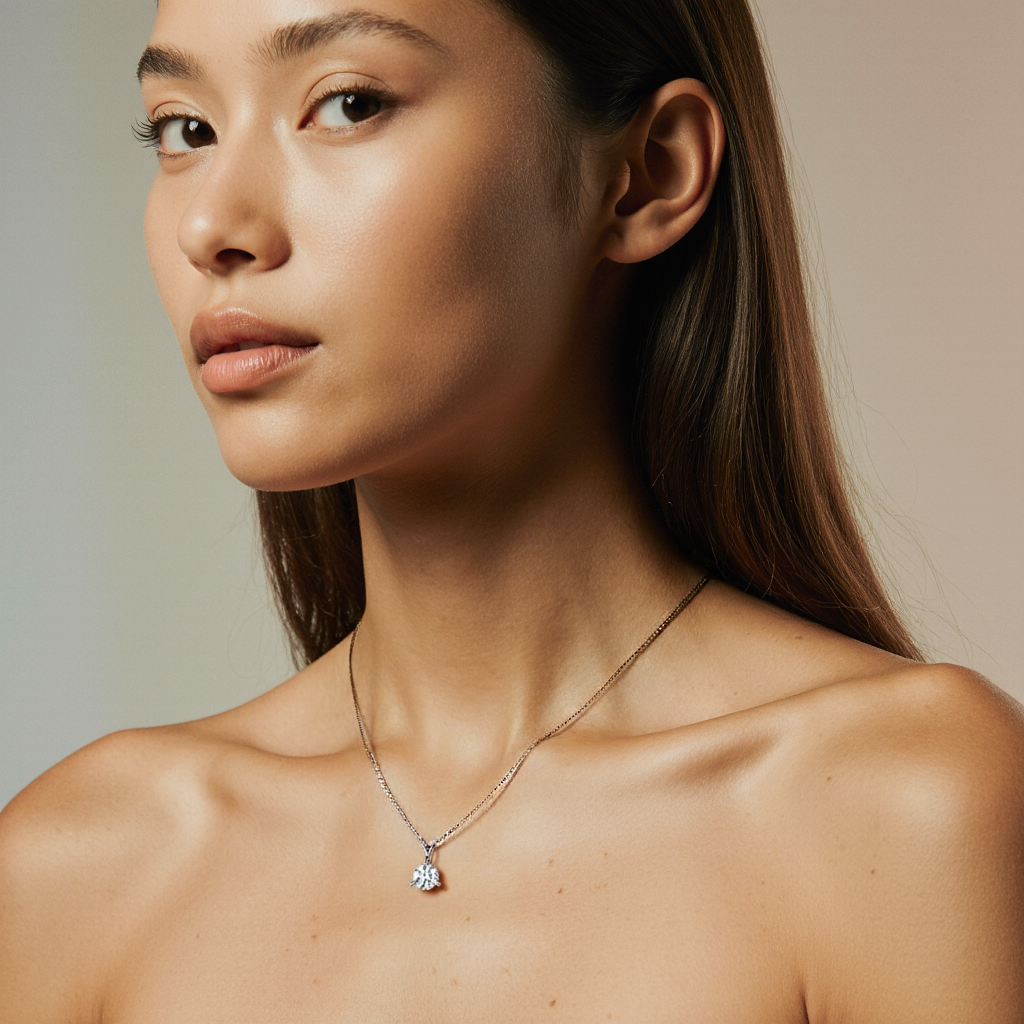 1 ct. Venus Round Diamond Necklace