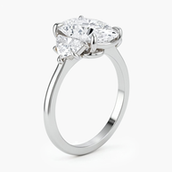 Elodie Trinity Oval Diamond Ring