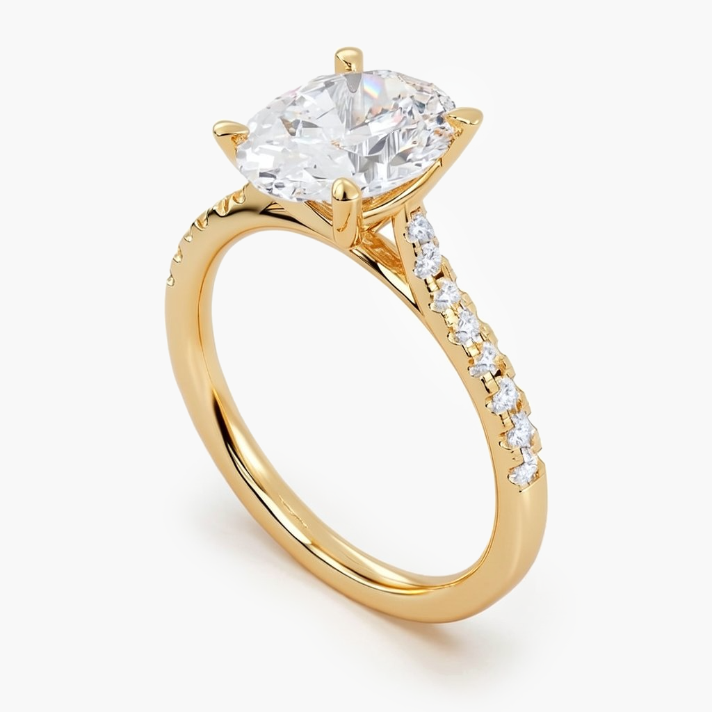 2.1 ct. tw. Belle Oval Diamond Ring