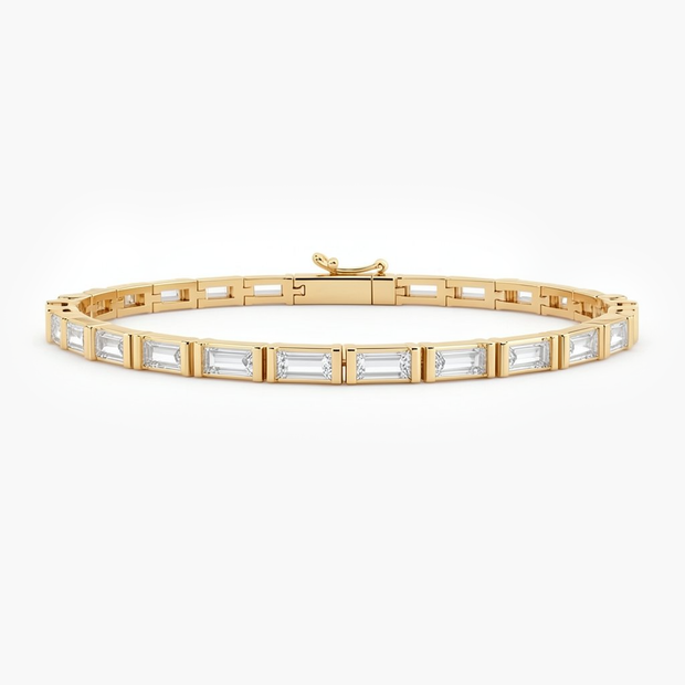 9.9 ct. tw. Carrie Emerald Baguette Diamond Bracelet