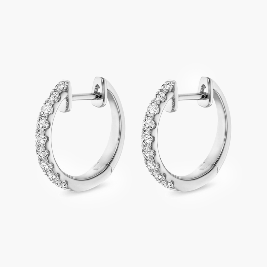 0.5 ct. tw. Eclipse Diamond Hoop Earrings