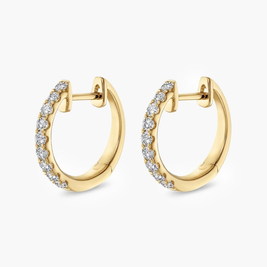 Boucles d'oreilles créoles Eclipse en diamants (0,5 ct au total)