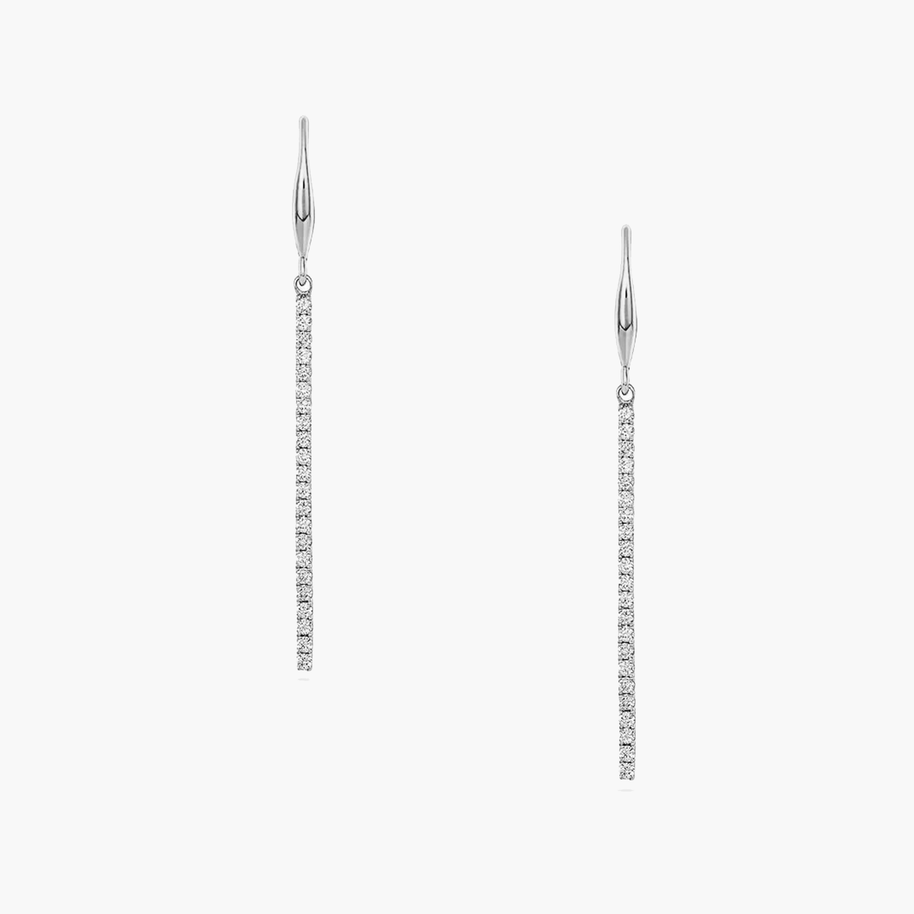 Boucles d'oreilles pendantes Icefall en diamants (0,7 ct au total)