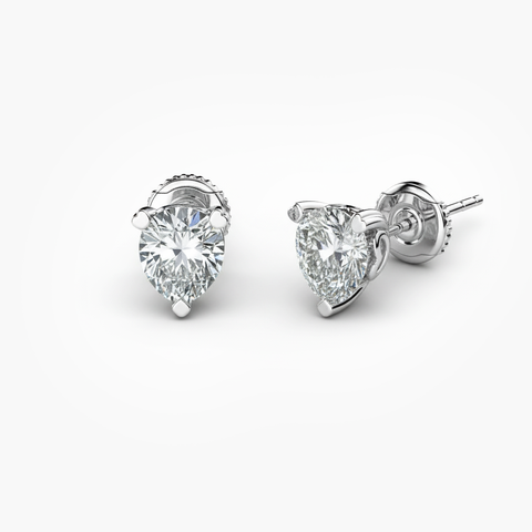 3 ct. tw. Diamond Heartseeker Pear-Shaped Stud Earrings