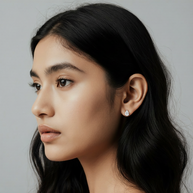 1.0 ct. tw. Lab-Grown Pear-Shaped Diamond Stud Earrings (Yellow Gold)