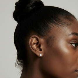 1 ct. tw. Meteor Pear-Shaped Diamond Stud Earrings