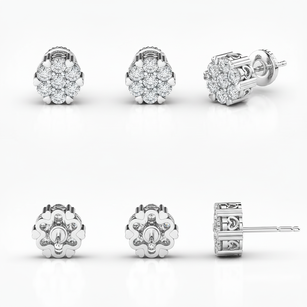 0.7 ct. tw. Diamond Heartseeker Stud Earrings