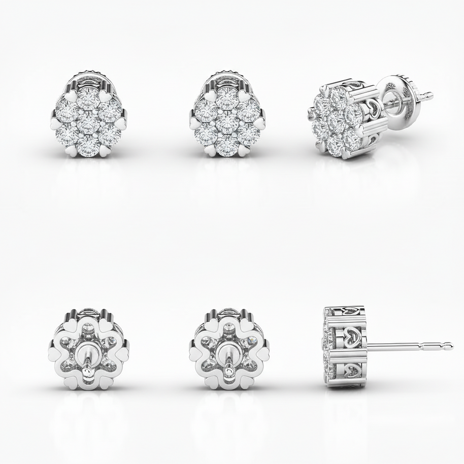 0.7 ct. tw. Diamond Heartseeker Stud Earrings