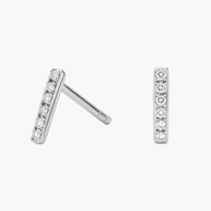 0.27 ct. tw. Bar Diamond Stud Earrings