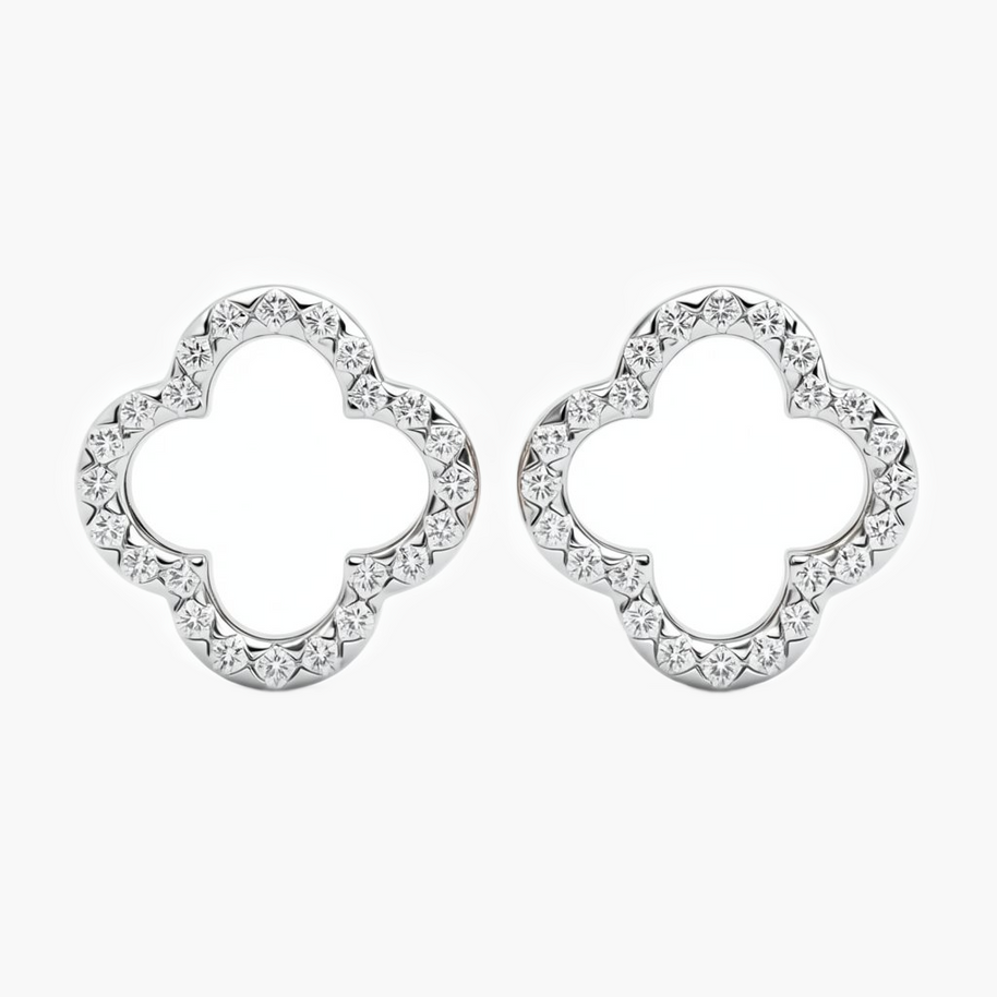 0.38 ct. tw. Clover Diamond Stud Earrings