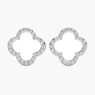0.38 ct. tw. Clover Diamond Stud Earrings