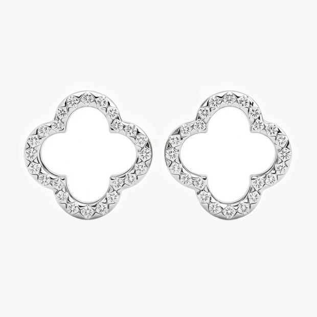 0.38 ct. tw. Clover Diamond Stud Earrings