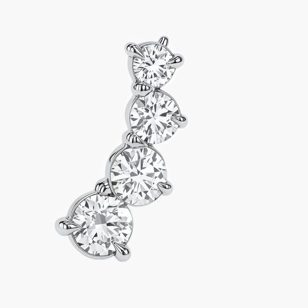 1.06 ct. tw. Cascading Diamond Climber Earrings