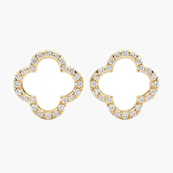 0.38 ct. tw. Clover Diamond Stud Earrings