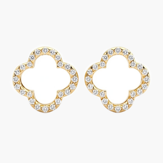 0.38 ct. tw. Clover Diamond Stud Earrings
