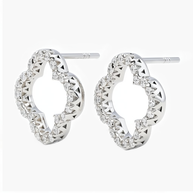 0.38 ct. tw. Clover Diamond Stud Earrings