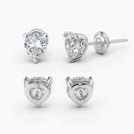 3.0 ct. tw. Lab-Grown Pear-Shaped Diamond Stud Earrings