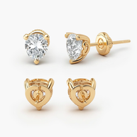 3.0 ct. tw. Lab-Grown Pear-Shaped Diamond Stud Earrings