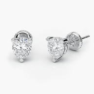 3.0 ct. tw. Lab-Grown Pear-Shaped Diamond Stud Earrings