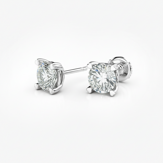 3 ct. tw. Diamond Heartseeker Stud Earrings