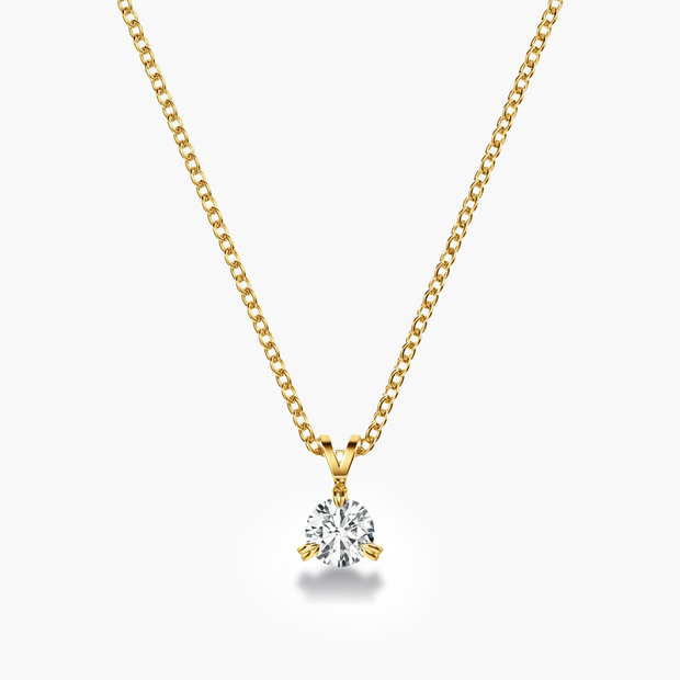 Collier Venus en diamant rond de 0,5 ct