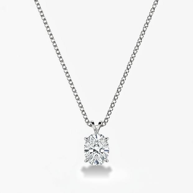 Collier en diamant ovale Vénus de 1 carat