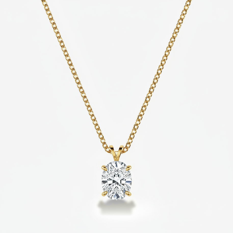 1 ct. Venus Oval Diamond Necklace