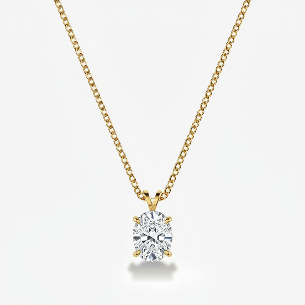 Collier en diamant ovale Vénus de 1 carat