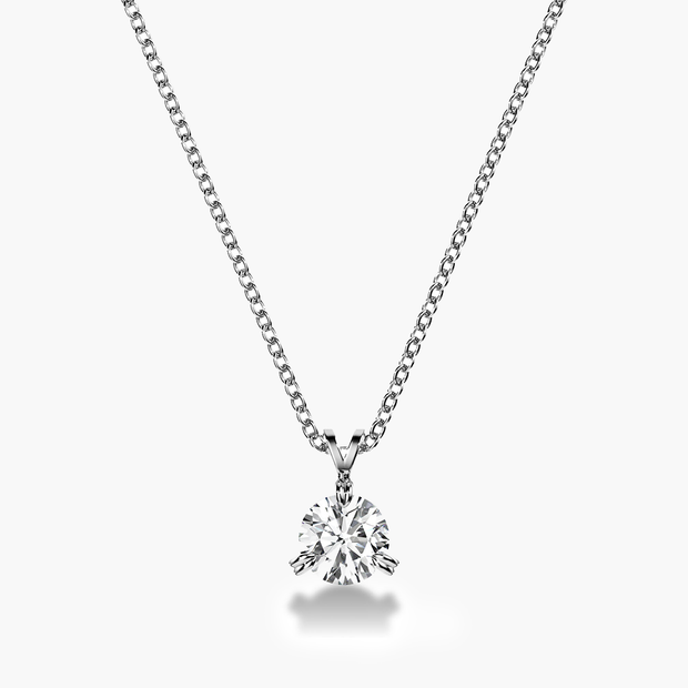Collier Venus en diamant rond de 1 carat