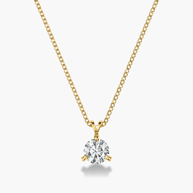 Collier Venus en diamant rond de 1 carat