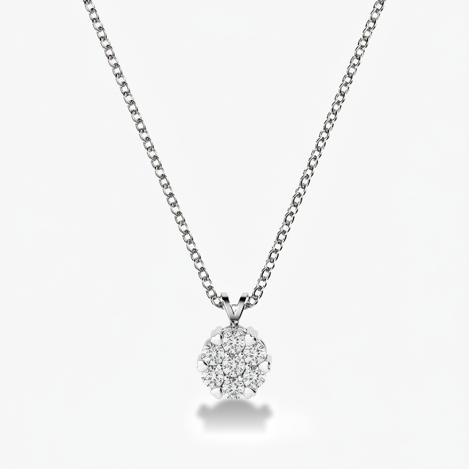0.35 ct. tw. Heartseeker Cluster Diamond Necklace