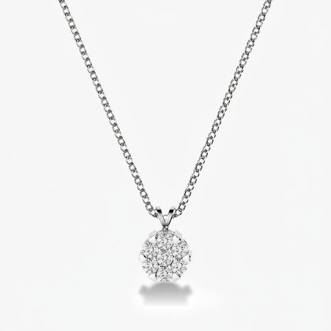 0.35 ct. tw. Heartseeker Cluster Diamond Necklace