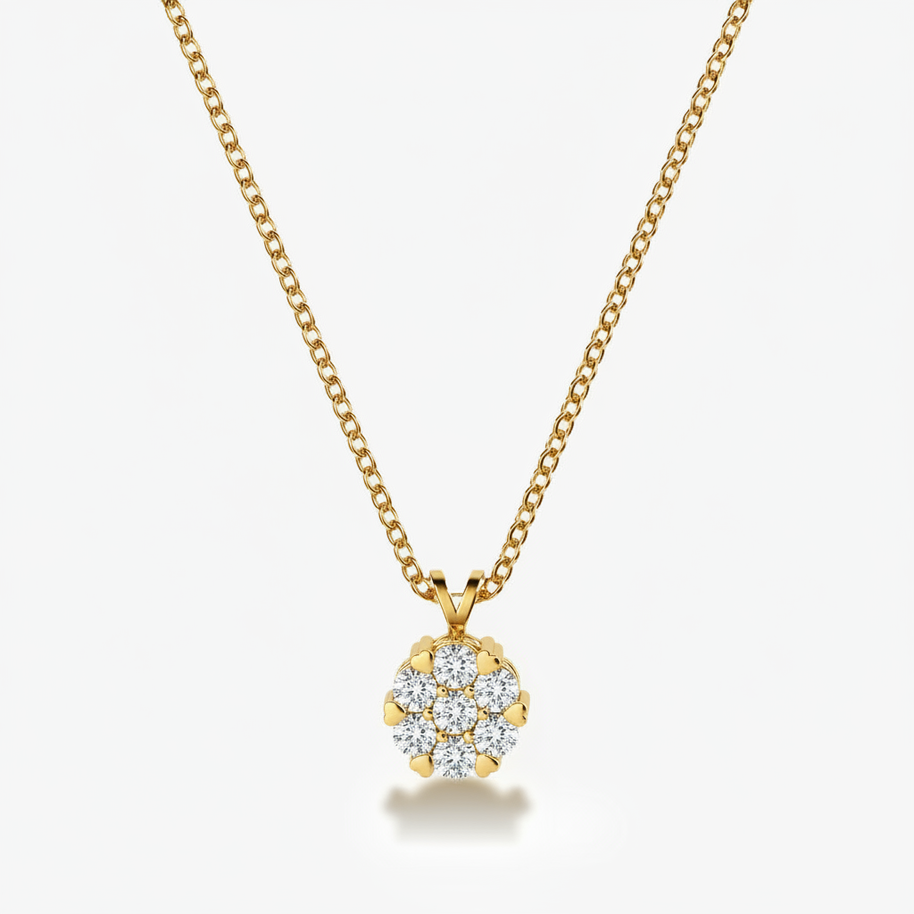 0.35 ct. tw. Heartseeker Cluster Diamond Necklace