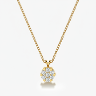 0.35 ct. tw. Heartseeker Cluster Diamond Necklace