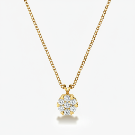 0.35 ct. tw. Heartseeker Cluster Diamond Necklace