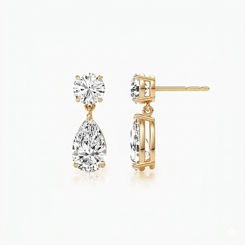 3.0 ct. tw. Lab-Grown Diamond Drop Earrings