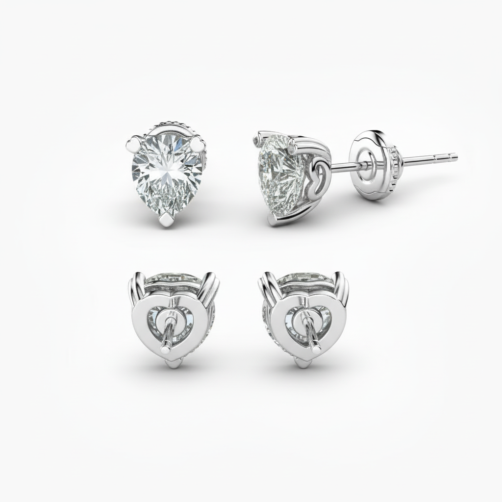 3 ct. tw. Diamond Heartseeker Pear-Shaped Stud Earrings